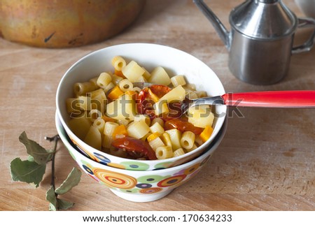 pasta and potatoes