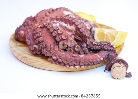 boiled octopus