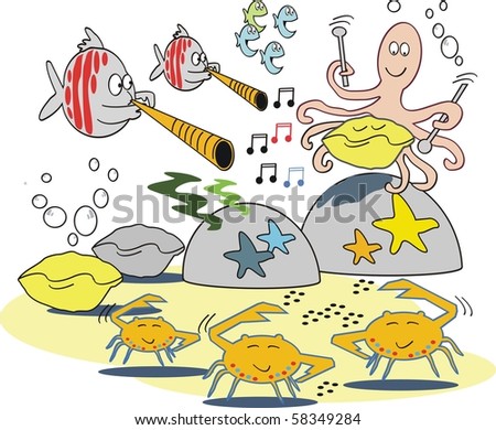 Cartoon Sea Scenes