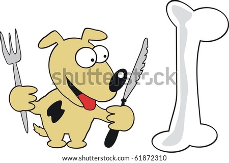 pictures of cartoon dog bones. dog with one cartoon