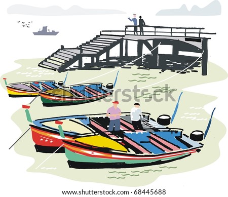 fishing boat coloring pages. free clip art fishing boat.