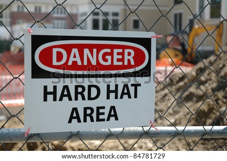 Danger Hard Hat Construction Area