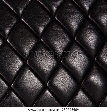 Black quilted  natural leather background