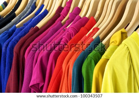 fashion female colorful clothing texture background