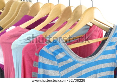 Fashion colorful shirt rack