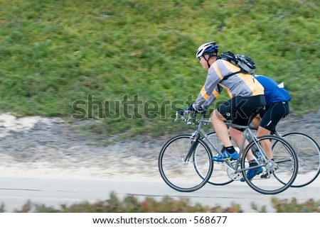 Pair of bicycle riders