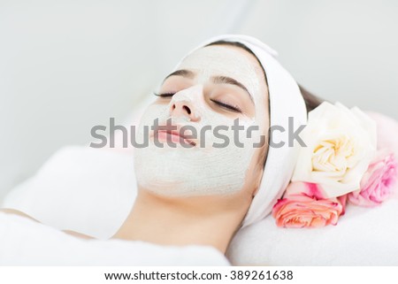 Cosmetic mask on face