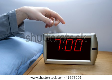 switch off an alarm clock