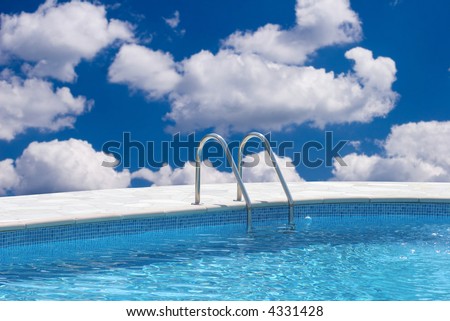 Swimming pool in the heaven
