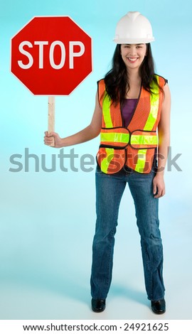 Construction Lady