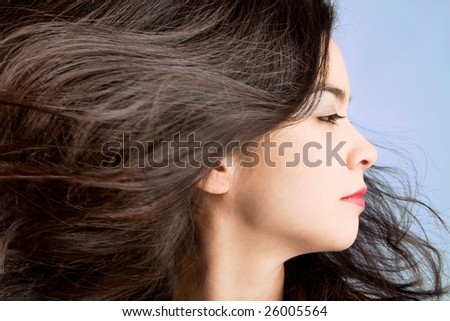 Hair in a Swirling Wind