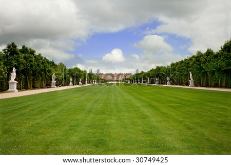Versailles Landscape, France, Without People