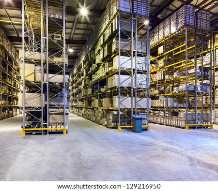 Interior Of New Large And Modern Warehouse Space