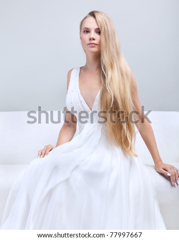 Blondes in weddings dresses