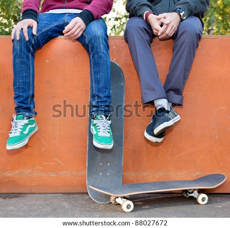 Two Skateboarders