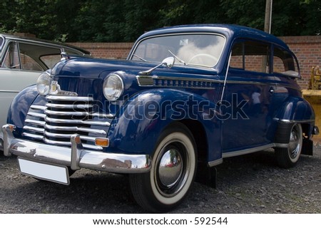 stock photo Vintage and rare Opel Olympia German Car