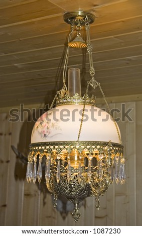 antique ceiling lamp - luxury with decorative ornaments