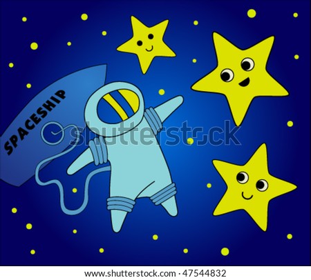 Cartoon Space Stars
