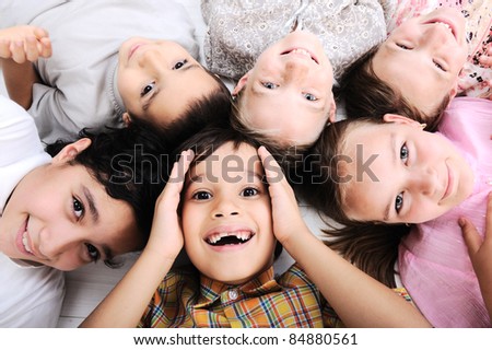 Children Embracing