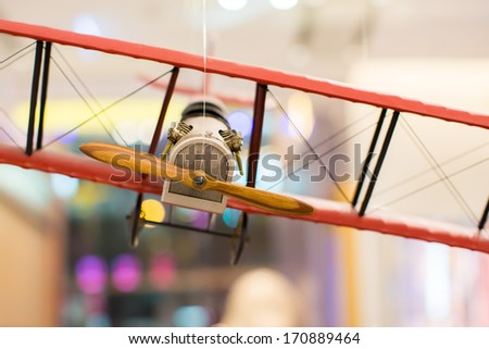Wooden Model Of Old Airplane