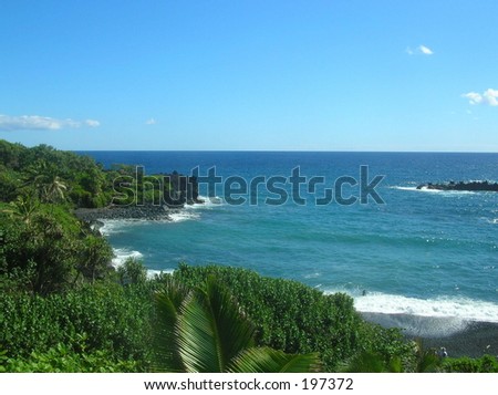ocean scape with waves
