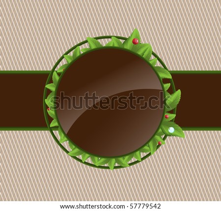 Berry leaves circle
