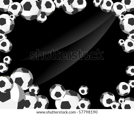 Football background black collage
