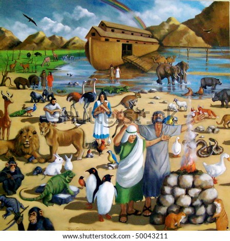 Painting of Noah and the Ark After the Flood