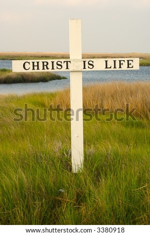 Cross as religious symbol in coastal area