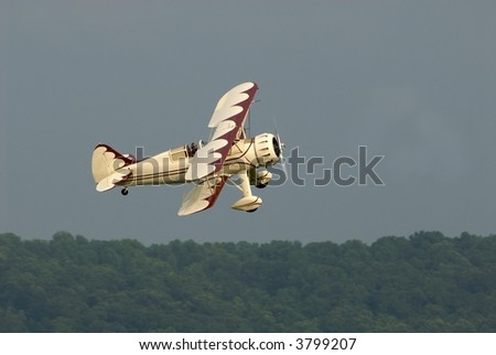 Stunt plane performing for air-show