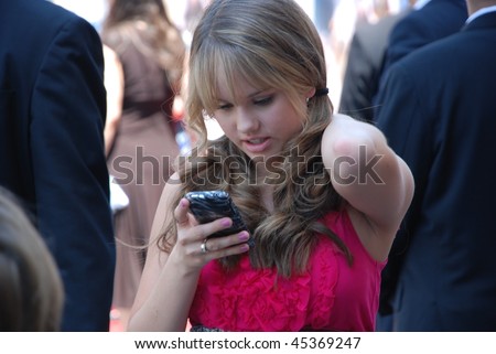 HOLLYWOOD, CA- JULY 19: Actress Debby Ryan attends the premiere of the movie \