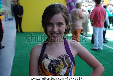 HOLLYWOOD, CA- MAY 16: Actress Ryan Newman attends the world premiere of the animated movie 