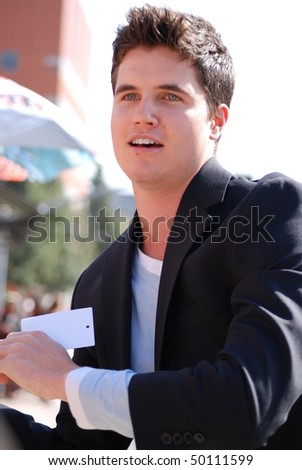 stock photo LOS ANGELES CAMARCH 27 Actor Robbie Amell arrives at