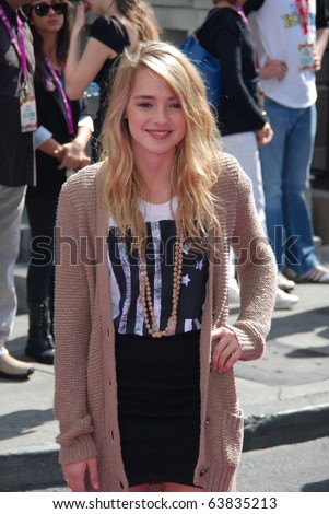 HOLLYWOOD, CA-OCTOBER 24: Actress/singer Katelyn Tarver arrives at Variety\'s 4th Annual Power of Youth event at Paramount Studios on October 24, 2010 in Hollywood, California.