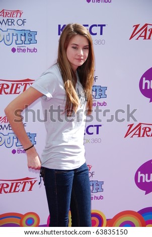 HOLLYWOOD, CA-OCTOBER 24: Actress Shailene Woodley arrives at Variety\'s 4th Annual Power of Youth event at Paramount Studios on October 24, 2010 in Hollywood, California.