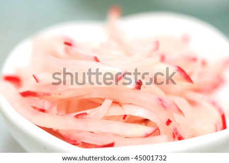 The Chinese food Shredded radish