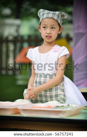 cute little girl Chef