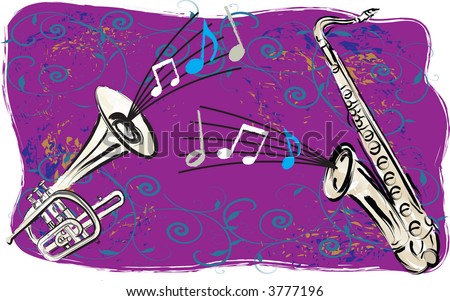 Jazz Trumpet Cartoon