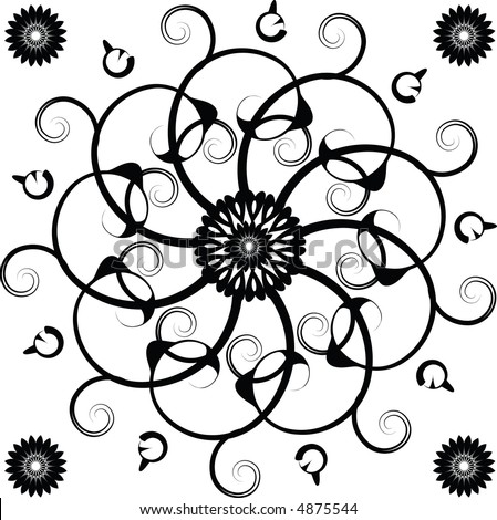 Logo Design  on Intricate Vector Mandala Design With Floral And Middle Eastern