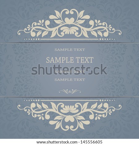 Beautiful floral invitation card eps10 Beautiful floral invitation card eps10