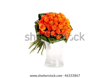 orange flowers bouquet. Bouquet Of Flowers With Orange