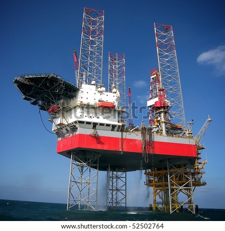Oil platform-Energy Industry Concept