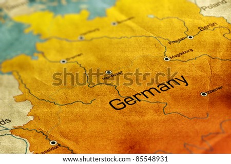 Ancient World Map of Germany