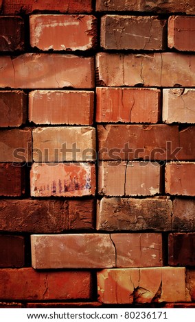 Building bricks, laying from bricks, backdrop
