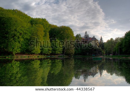 castle by the lake