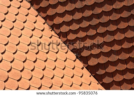 red tiled roof