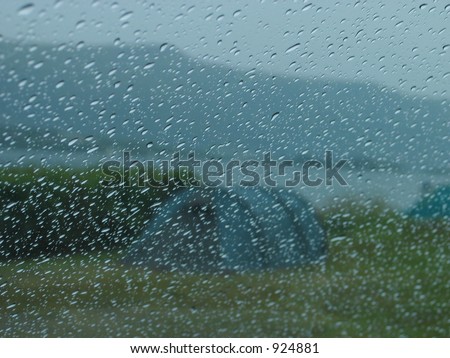 rain in camping