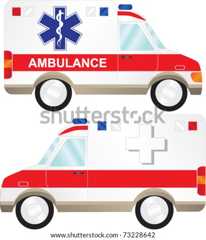 stock vector Ambulance car