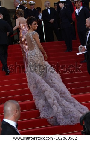 CANNES, FRANCE - MAY 16:  Eva Longoria attends the Opening Ceremony and 'Moonrise Kingdom' premiere during the 65th  Cannes  Festival at Palais des Festivals on May 16, 2012 in Cannes, France.