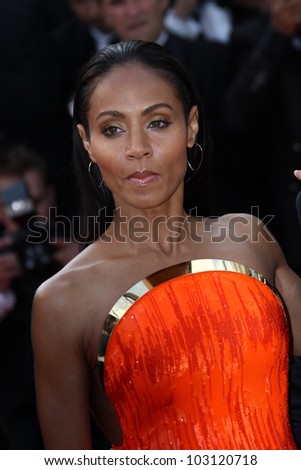 CANNES, FRANCE - MAY 18: Jada Pinkett Smith   attends the \'Madagascar 3: Europe\'s Most Wanted\' Premiere during the 65th Cannes Festival at Palais des Festivals on May 18, 2012 in Cannes, France.